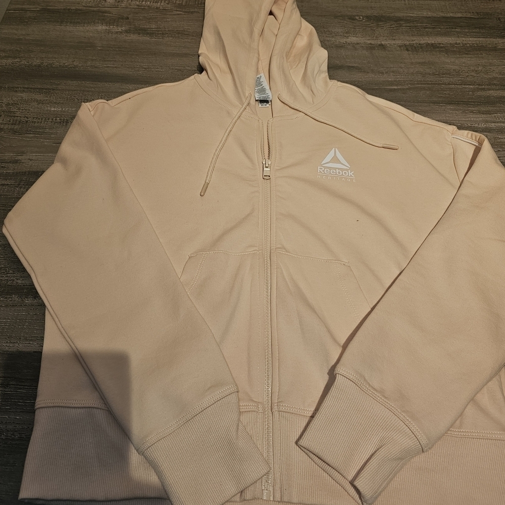 Reebok Adult Cream Hoodie Jacket - Picture 3 of 6
